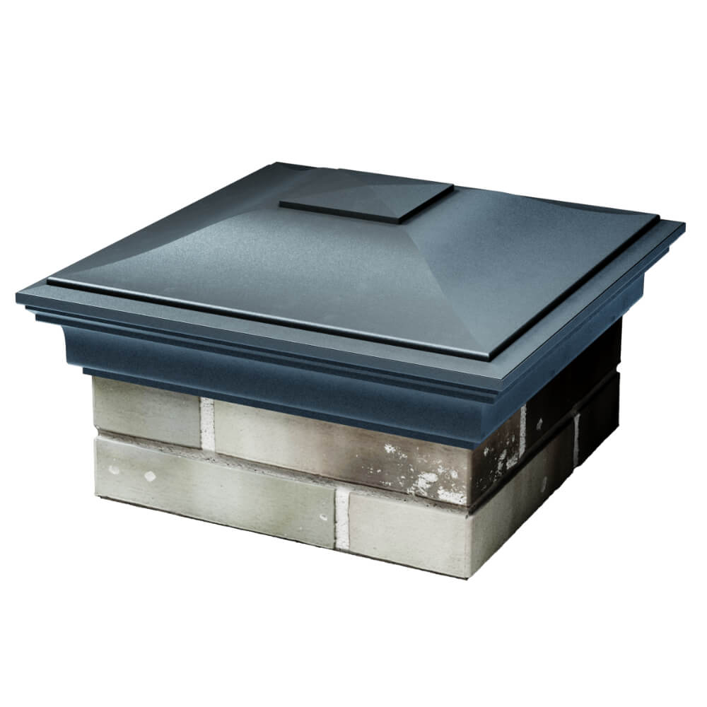 Колпак Zking Монблан Серый на столб 1.5х1.5 кирпича (385х385мм) в Белореченске фото