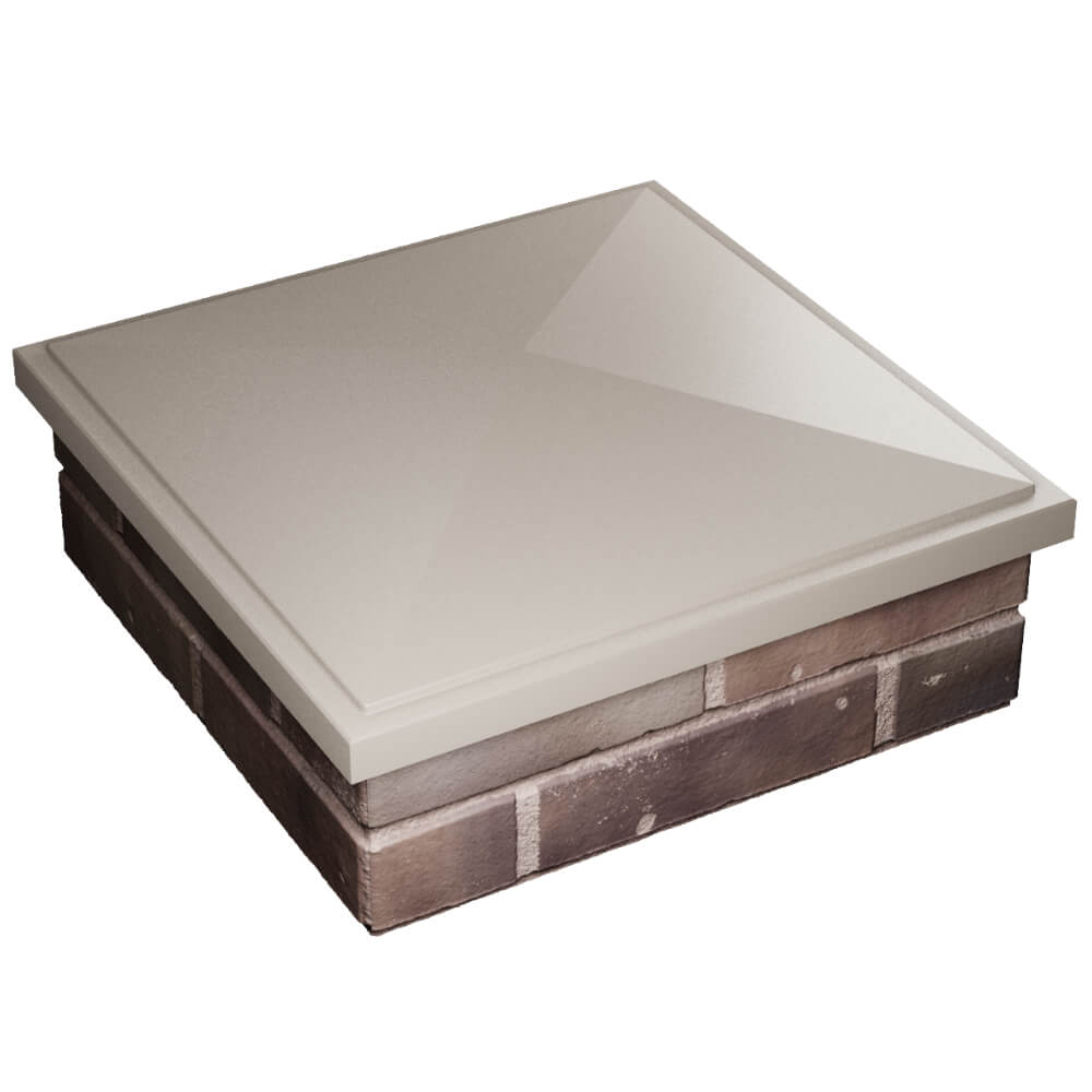 Колпак Zking БонаМоно Бежевый на столб 2х2 кирпича (515х515, 530х530мм) в Белореченске фото