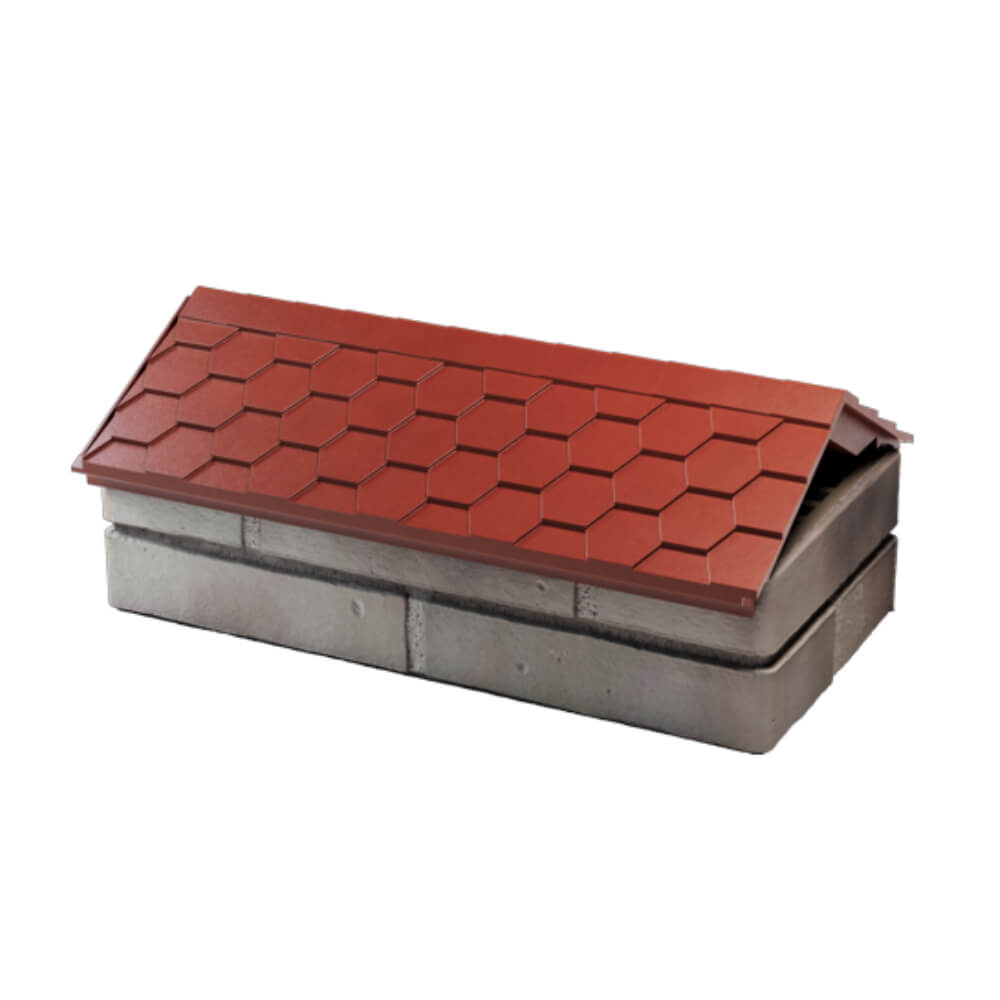 Парапет Zking Эверест Красный с посадкой на 1 кирпич (200/225/255мм) в Белореченске фото