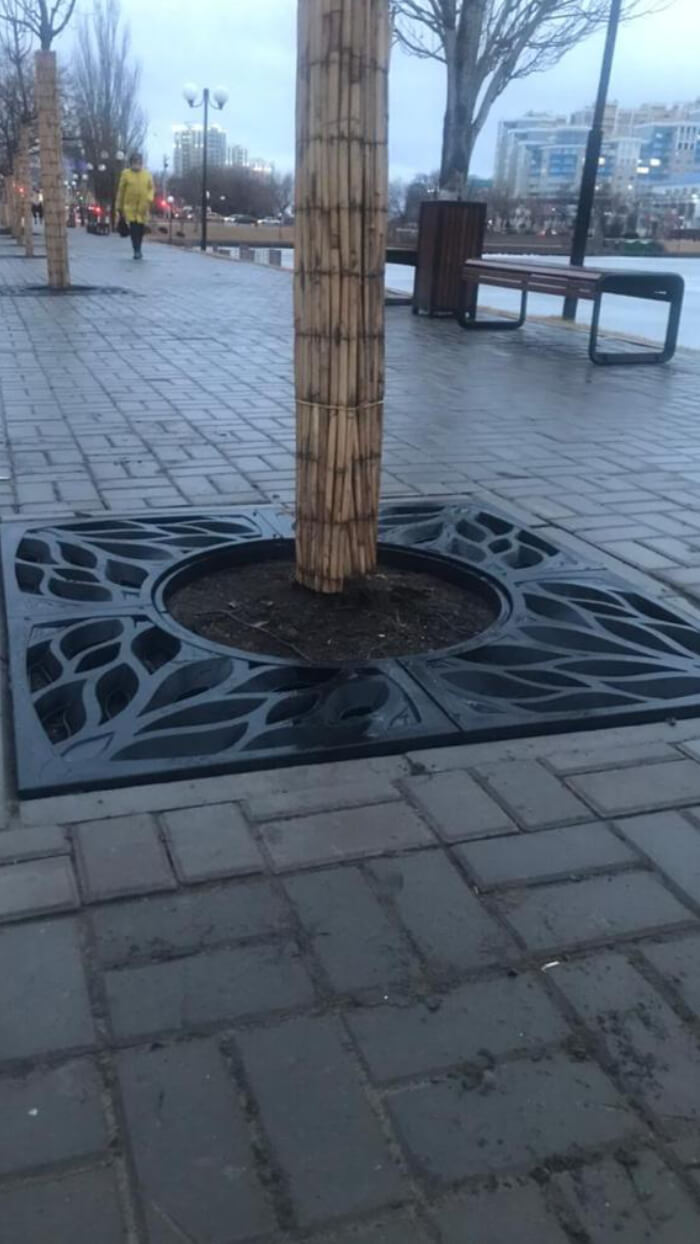 Приствольная решетка для дерева ZKING CRUST 1.2х1.2м Черная в Белореченске фото