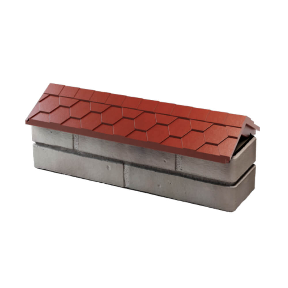 Парапет Zking Эверест Красный с посадкой на 0.5 кирпича (130мм) в Белореченске фото