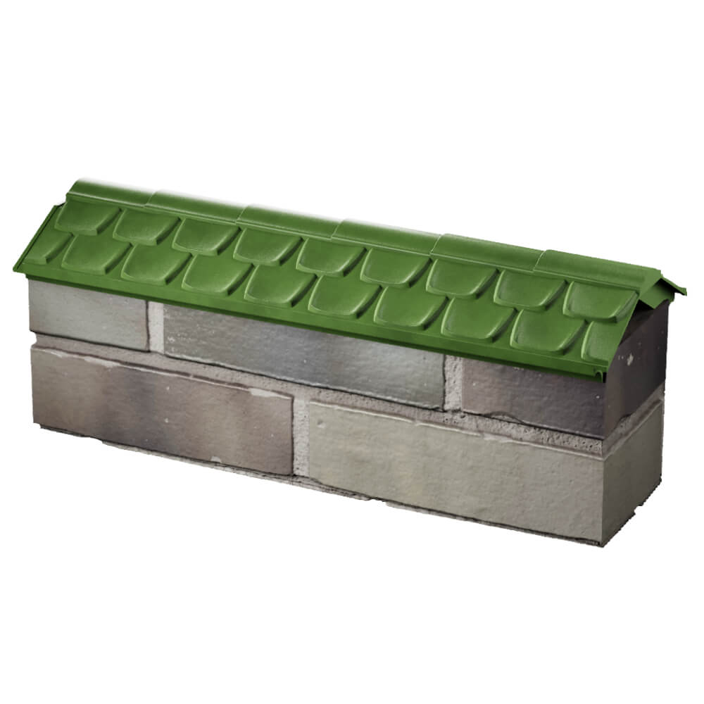 Парапет Zking Эльбрус Зеленый с посадкой на 0.5 кирпича (130мм) в Белореченске фото