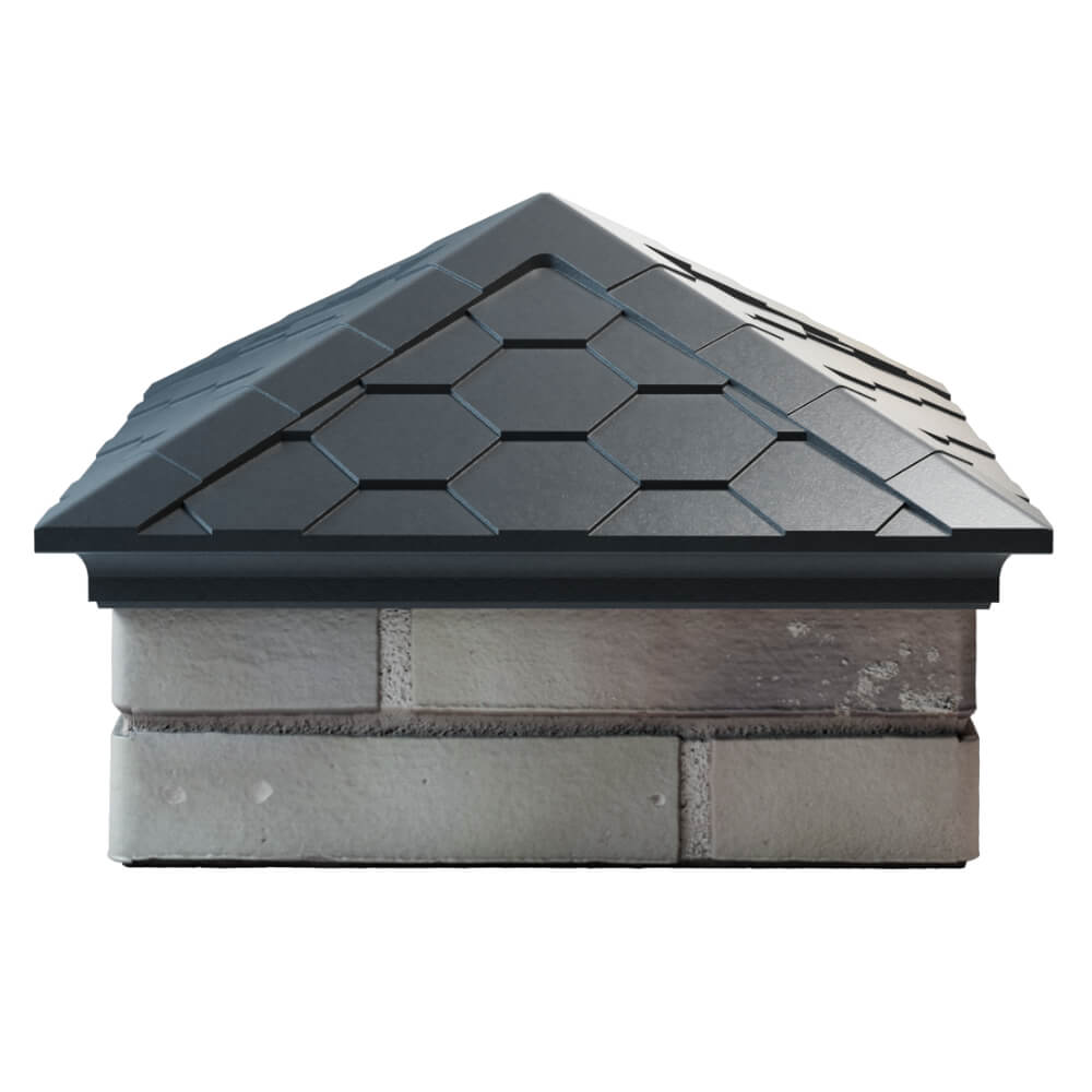 Колпак Zking Эверест Серый на столб 1.5х1.5 кирпича (390х390мм) Белореченск фото