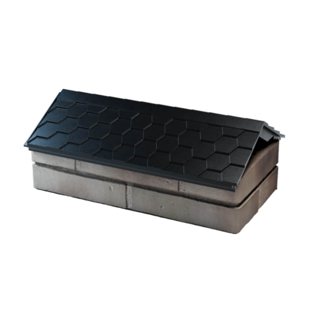 Парапет Zking Эверест Черный с посадкой на 1 кирпич (200/225/255мм) в Белореченске фото