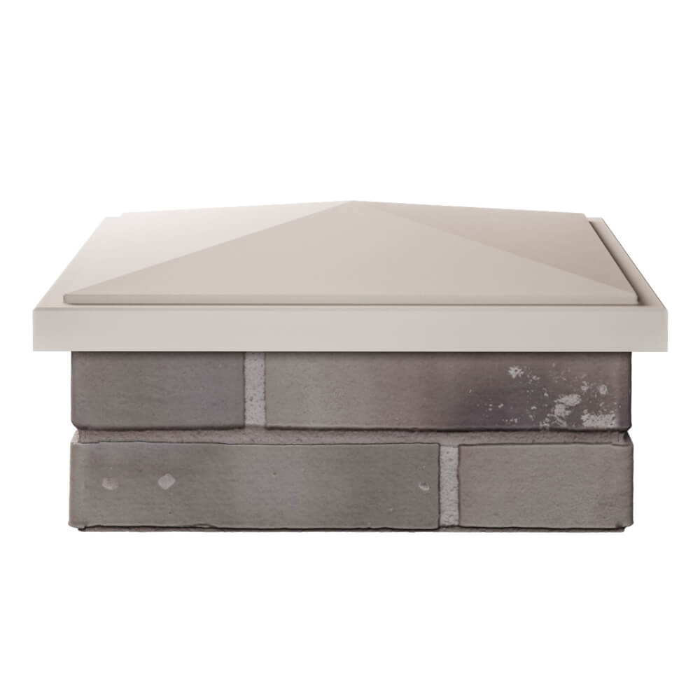 Колпак Zking БонаМоно Бежевый на столб 1.5х1.5 кирпича (385х385, 400х400мм) Белореченск фото