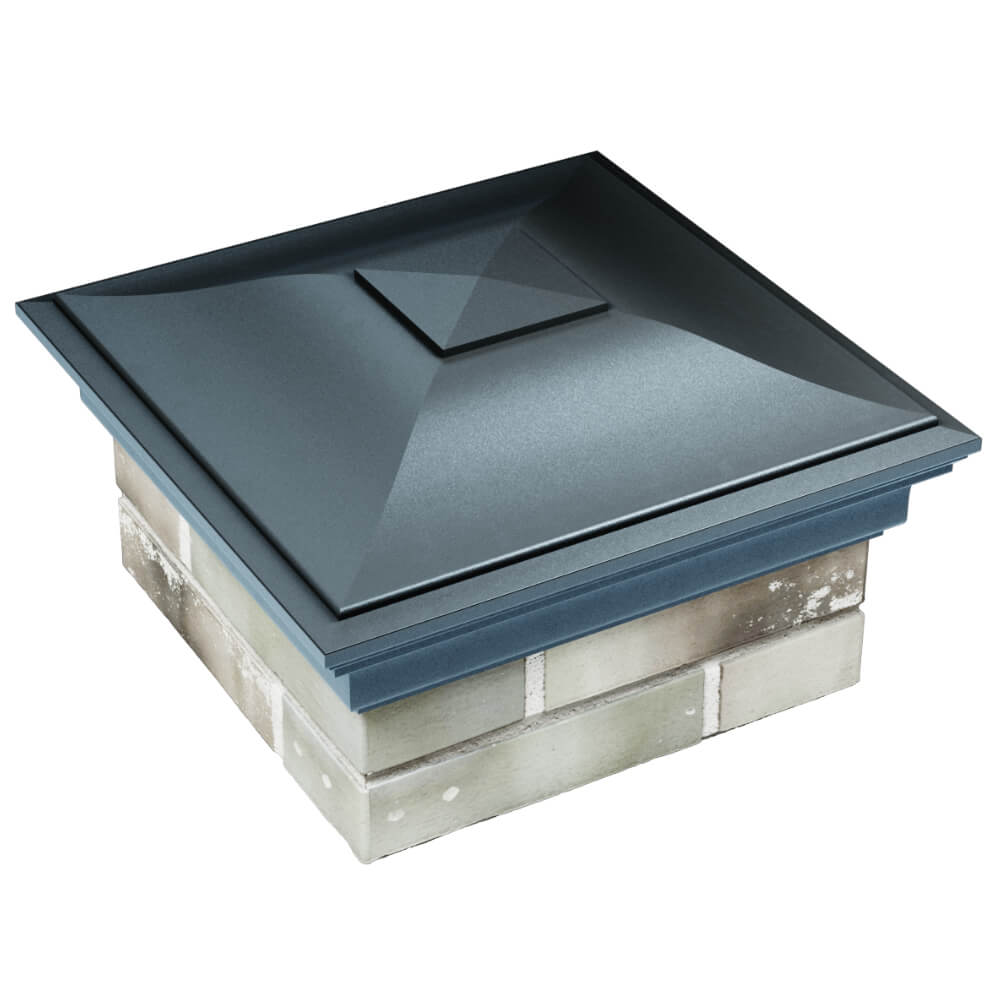 Колпак Zking Монблан Серый на столб 1.5х1.5 кирпича (385х385мм) в Белореченске фото