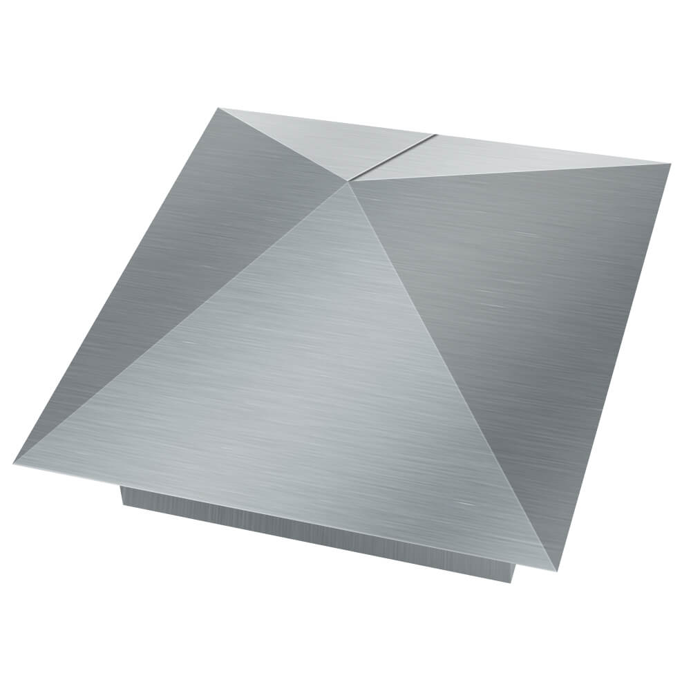 Колпак металлический 380х380мм оцинкованный заборный Белореченск фото