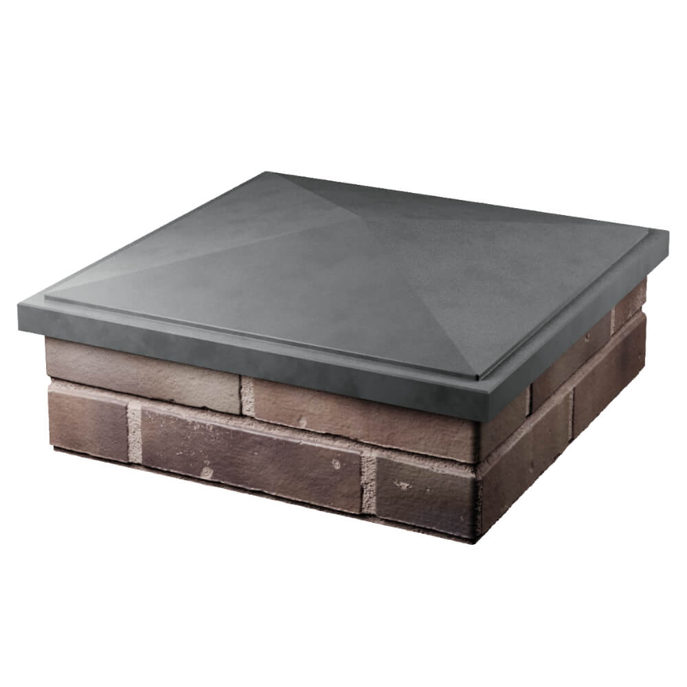 Колпак Zking БонаМоно Серый на столб 2х2 кирпича (515х515, 530х530мм) в Белореченске фото