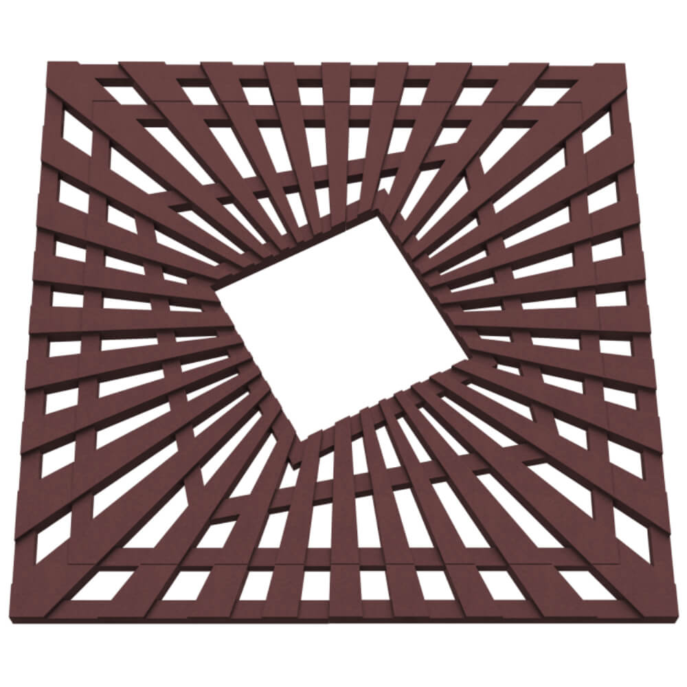 Приствольная решетка для дерева ZKING ATMOSPHERE 1.2х1.2м Коричневая в Белореченске фото