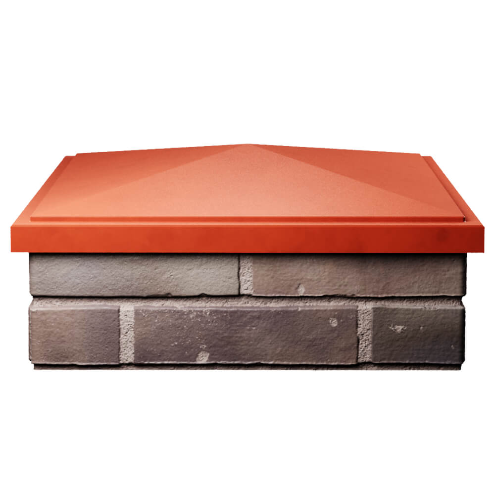 Колпак Zking БонаМоно Красный на столб 2х2 кирпича (515х515, 530х530мм) Белореченск фото