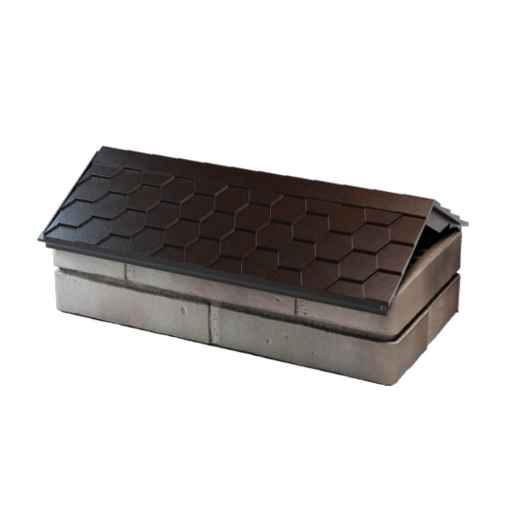 Парапет Zking Эверест Коричневый с посадкой на 1 кирпич (200/225/255мм) в Белореченске фото