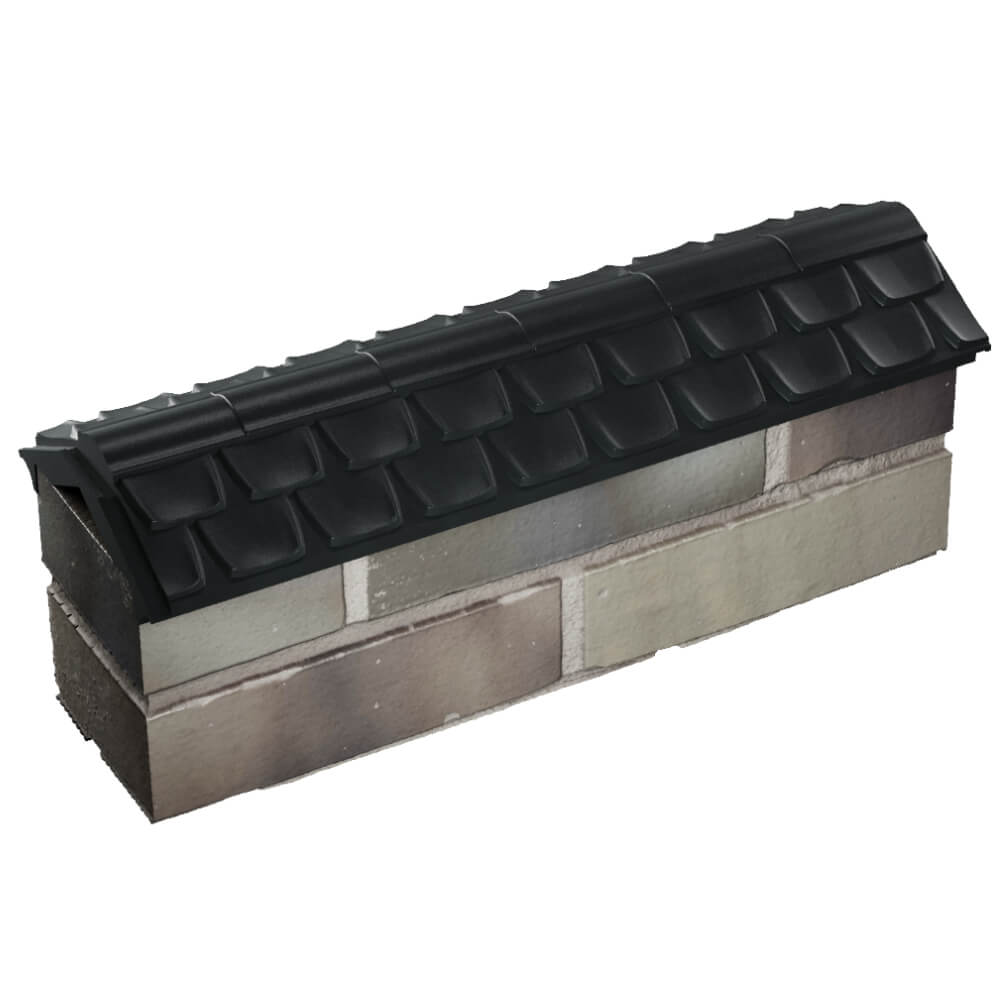 Парапет Zking Эльбрус Черный с посадкой на 0.5 кирпича (130мм) в Белореченске фото