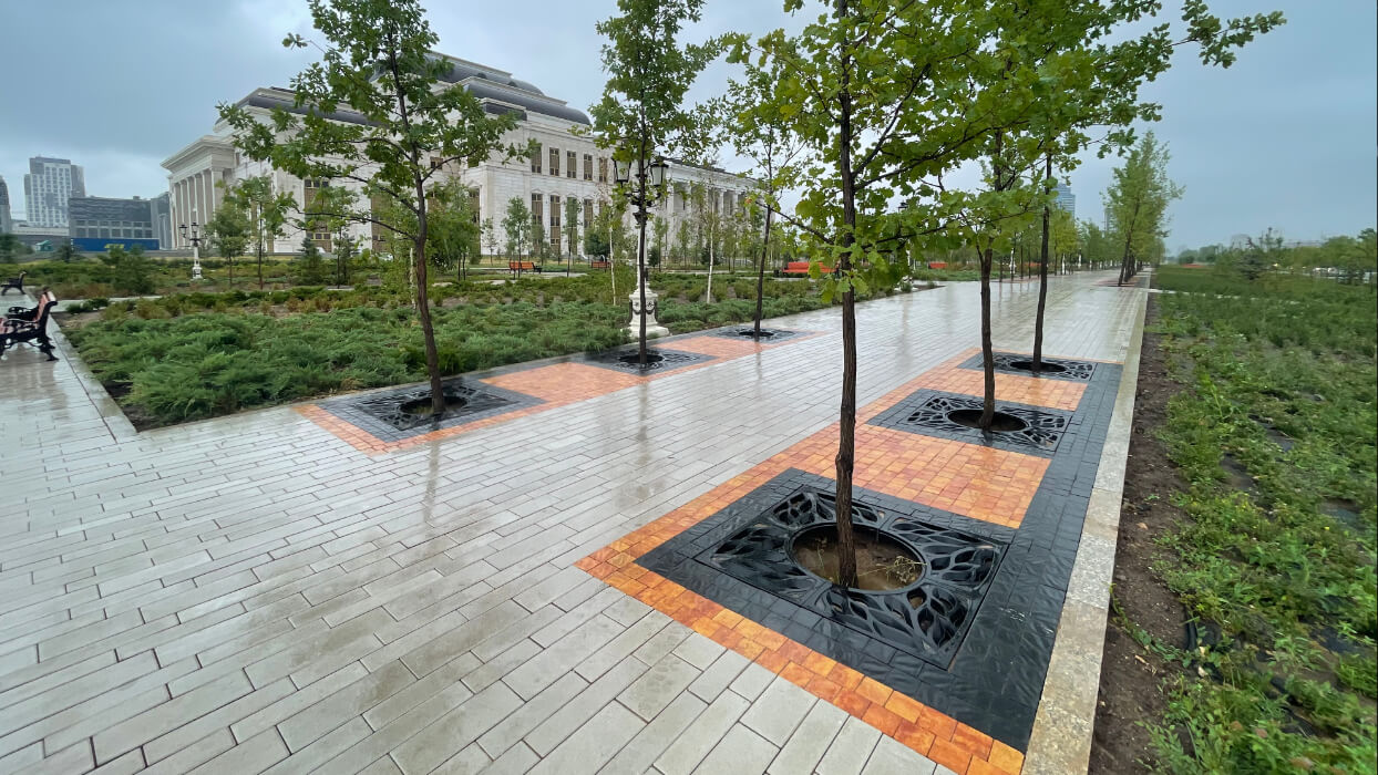 Приствольная решетка для дерева ZKING CRUST 1.2х1.2м Черная в Белореченске фото