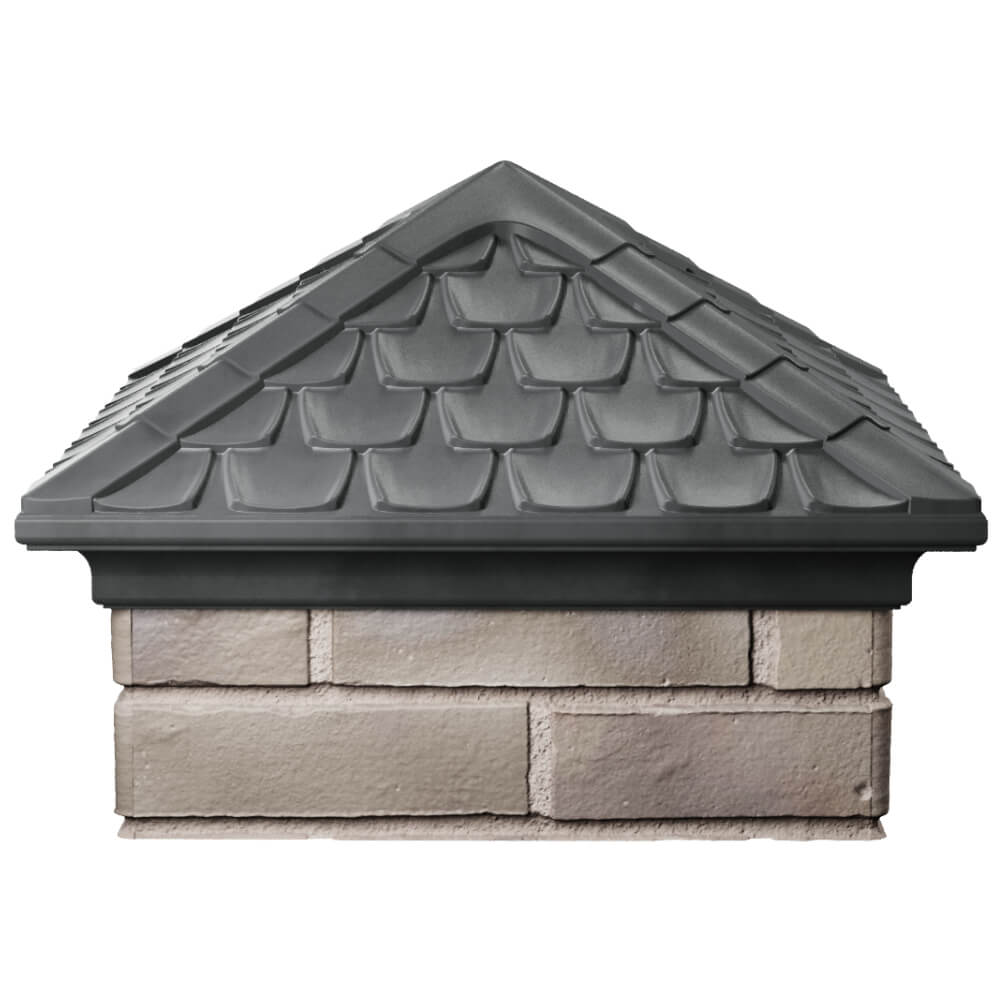 Колпак Zking Эльбрус Серый на столб 1.5х1.5 кирпича (385х385мм) Белореченск фото