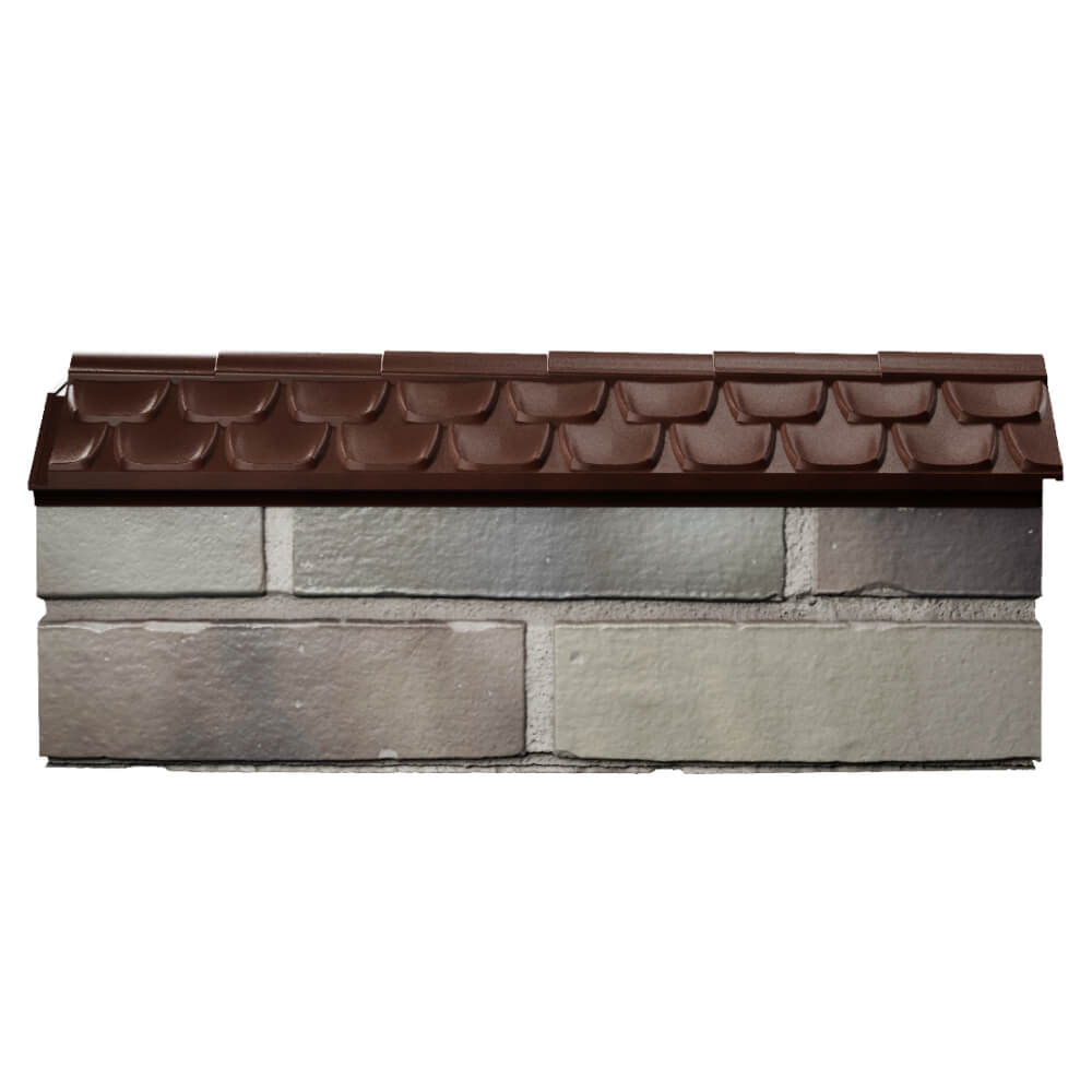 Парапет Zking Эльбрус Коричневый с посадкой на 0.5 кирпича (130мм) в Белореченске фото