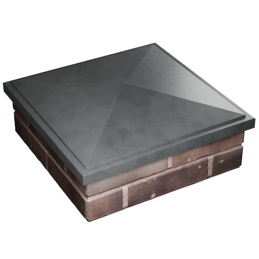 Колпак Zking БонаМоно Серый на столб 2х2 кирпича (515х515, 530х530мм) в Белореченске фото