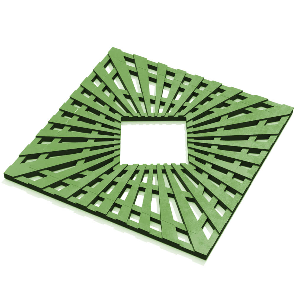 Приствольная решетка для дерева ZKING ATMOSPHERE 1.2х1.2м Зеленая в Белореченске фото