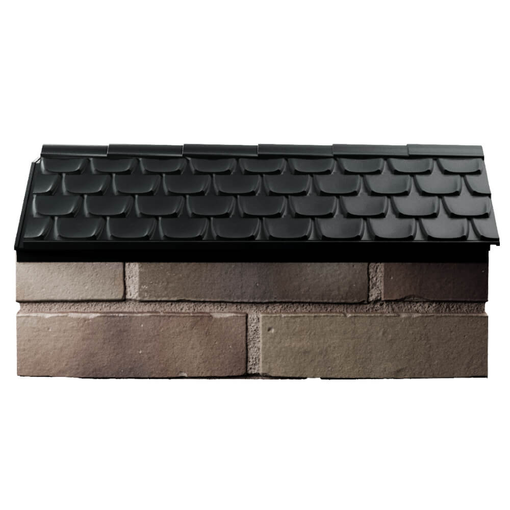 Парапет Zking Эльбрус Черный с посадкой на 1 кирпич (255мм) в Белореченске фото