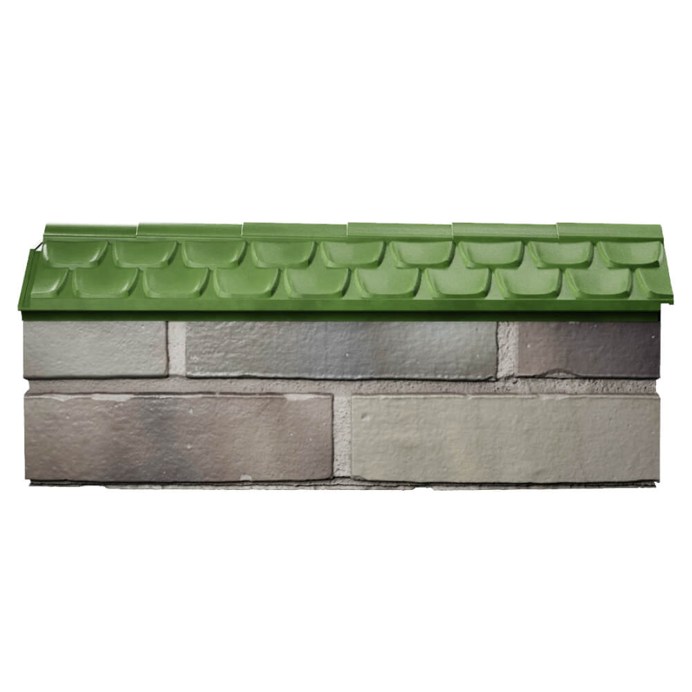 Парапет Zking Эльбрус Зеленый с посадкой на 0.5 кирпича (130мм) в Белореченске фото