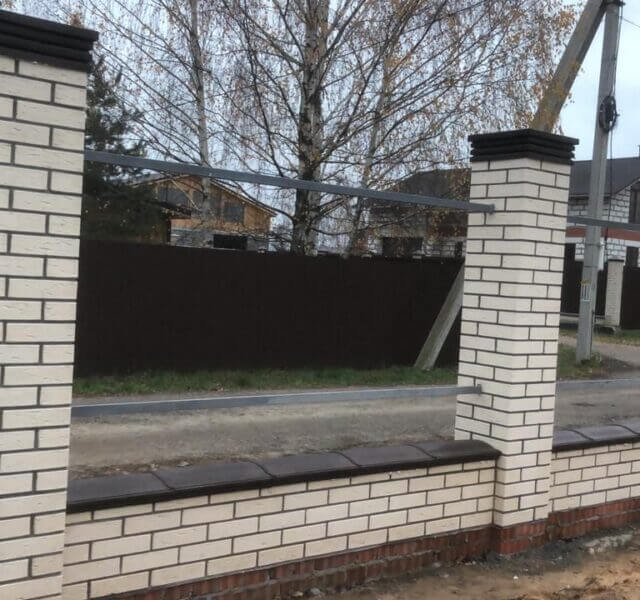 Колпак Zking Бона ХайТек Коричневый на столб 1.5х1.5 кирпича (385х385мм) в Белореченске фото