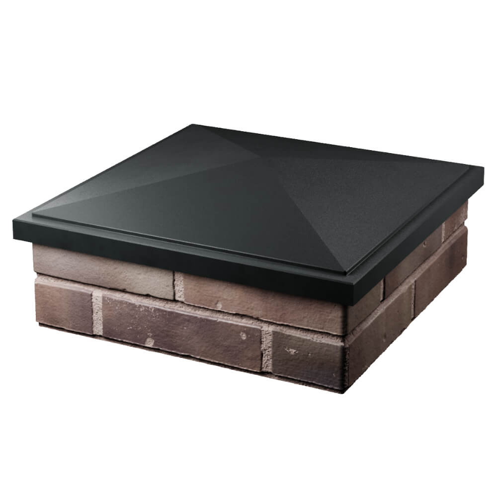 Колпак Zking БонаМоно Черный на столб 2х2 кирпича (515х515, 530х530мм) в Белореченске фото