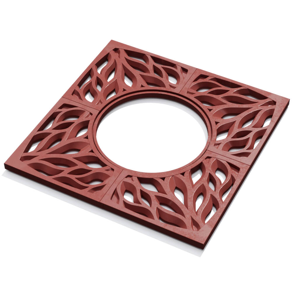 Приствольная решетка для дерева ZKING CRUST 1.2х1.2м Красная в Белореченске фото