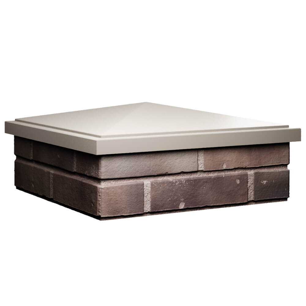 Колпак Zking БонаМоно Бежевый на столб 2х2 кирпича (515х515, 530х530мм) в Белореченске фото