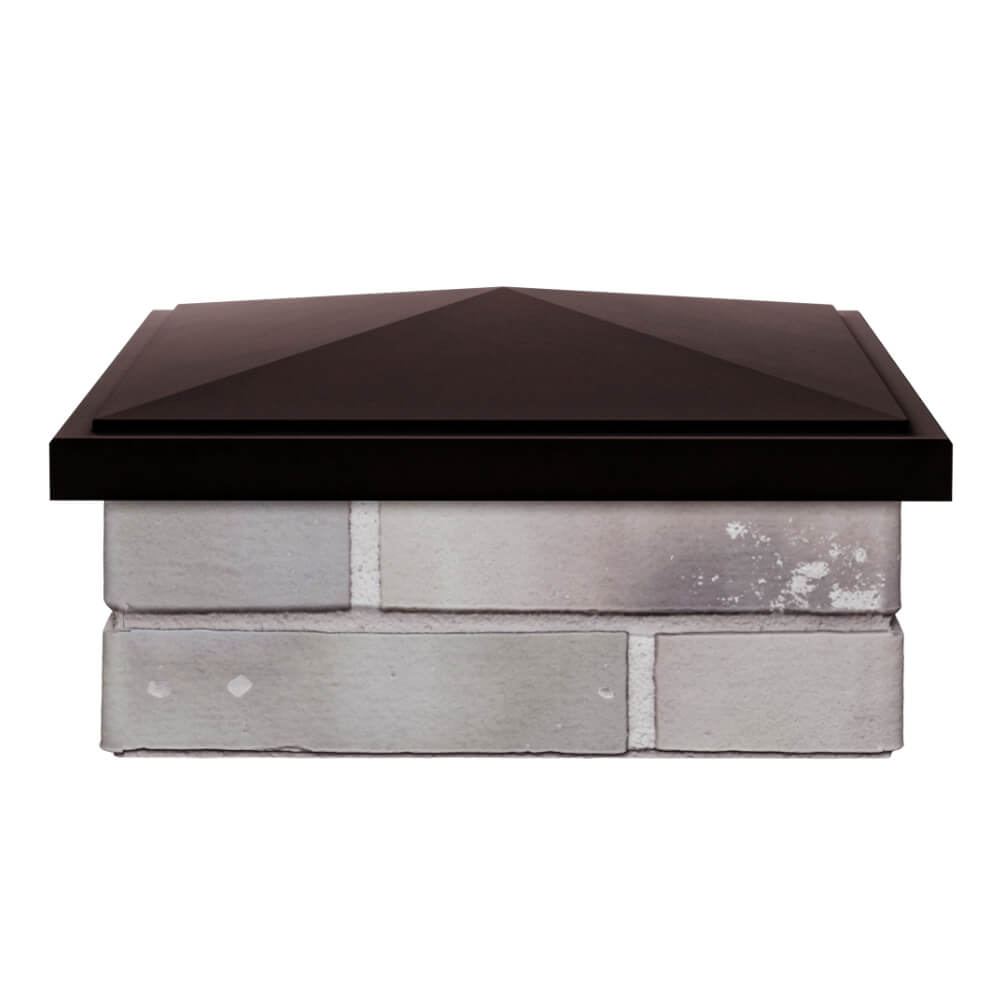 Колпак Zking БонаМоно Коричневый на столб 1.5х1.5 кирпича (385х385, 400х400мм) Белореченск фото