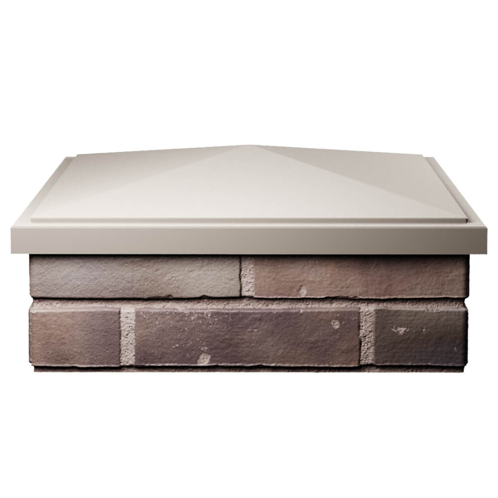 Колпак Zking БонаМоно Бежевый на столб 2х2 кирпича (515х515, 530х530мм) Белореченск фото