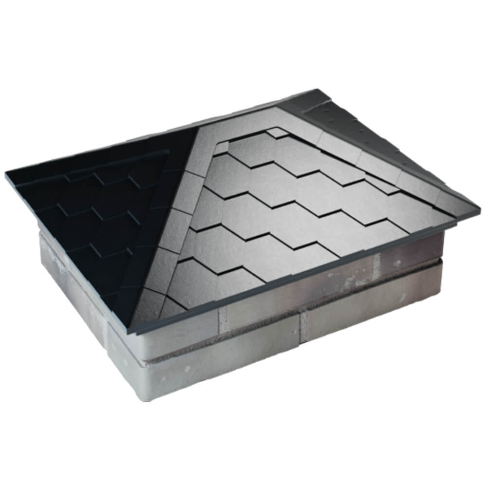 Колпак Zking Эверест Черный на столб 2х1.5 кирпича (520х390мм) Белореченск фото