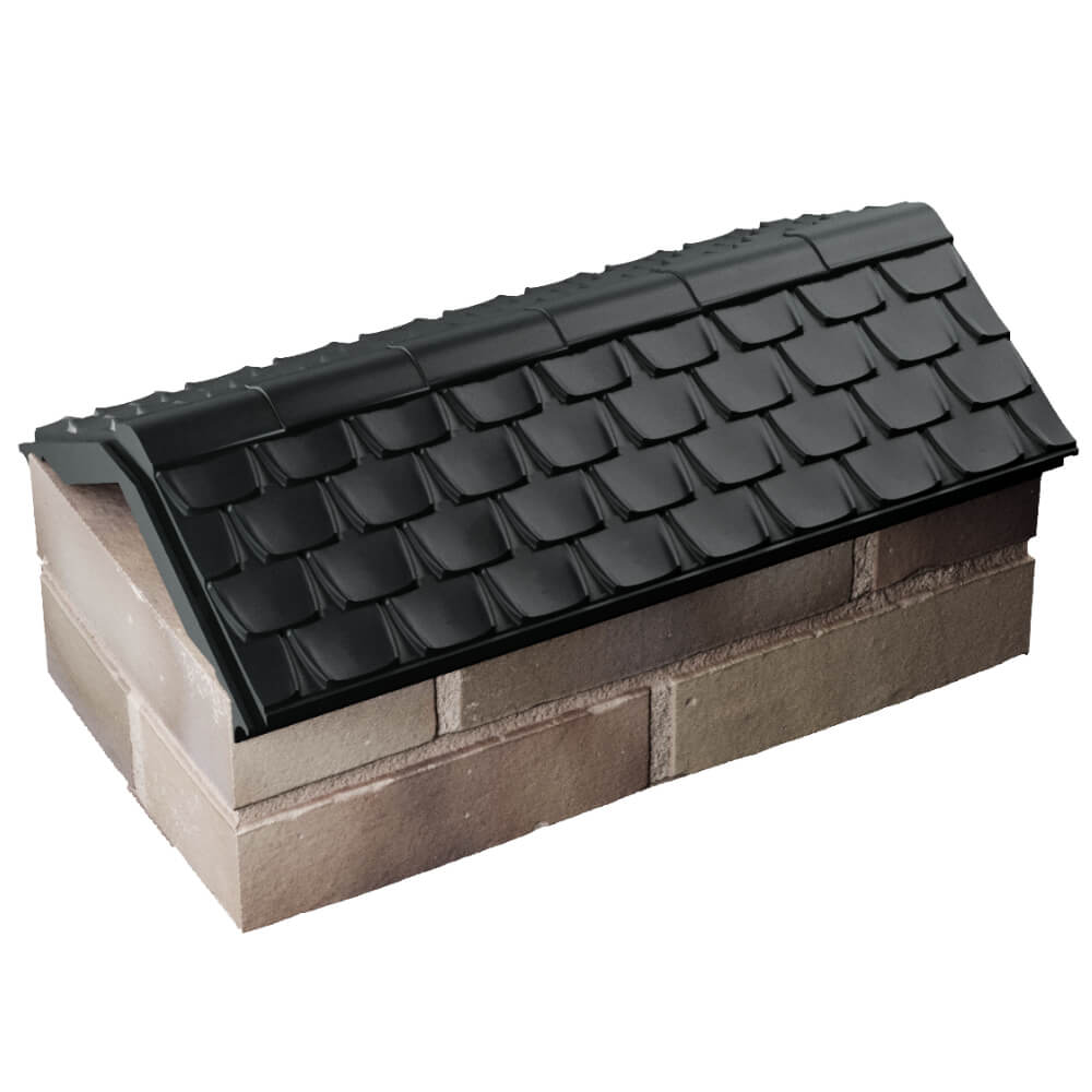 Парапет Zking Эльбрус Черный с посадкой на 1 кирпич (255мм) в Белореченске фото