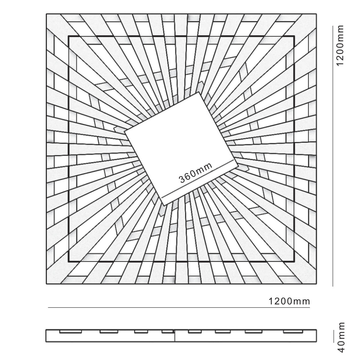 Приствольная решетка для дерева ZKING ATMOSPHERE 1.2х1.2м Черная в Белореченске фото