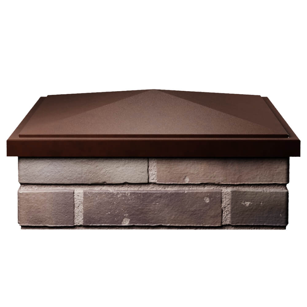 Колпак Zking БонаМоно Коричневый на столб 2х2 кирпича (515х515, 530х530мм) Белореченск фото