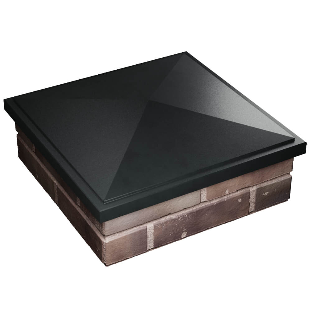 Колпак Zking БонаМоно Черный на столб 2х2 кирпича (515х515, 530х530мм) в Белореченске фото