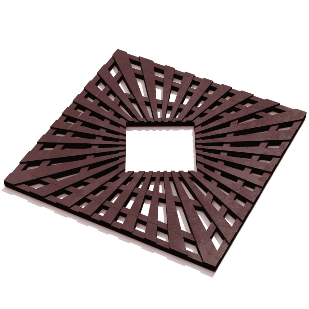 Приствольная решетка для дерева ZKING ATMOSPHERE 1.2х1.2м Коричневая в Белореченске фото