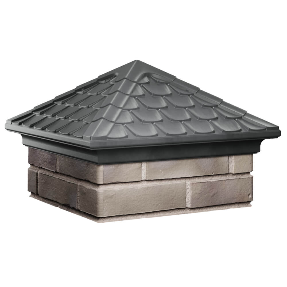 Колпак Zking Эльбрус Серый на столб 1.5х1.5 кирпича (385х385мм) в Белореченске фото