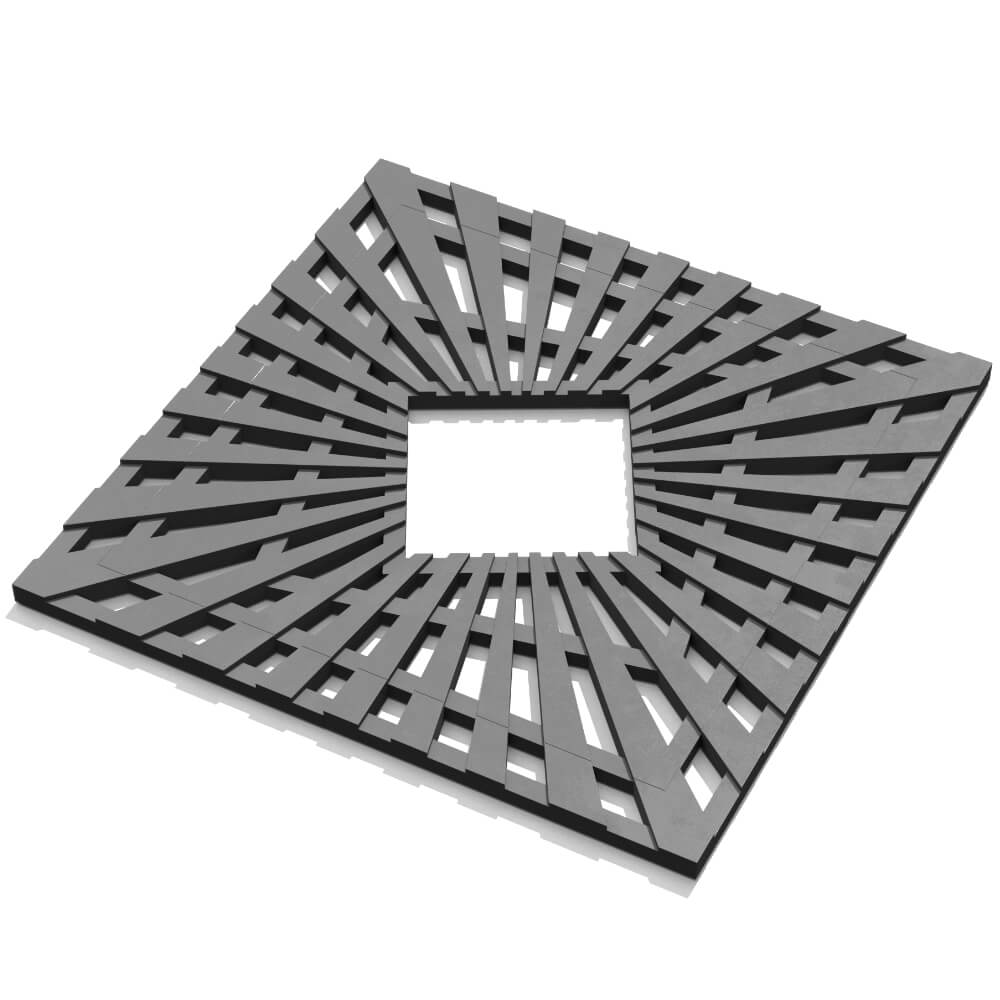 Приствольная решетка для дерева ZKING ATMOSPHERE 1.2х1.2м Серая в Белореченске фото