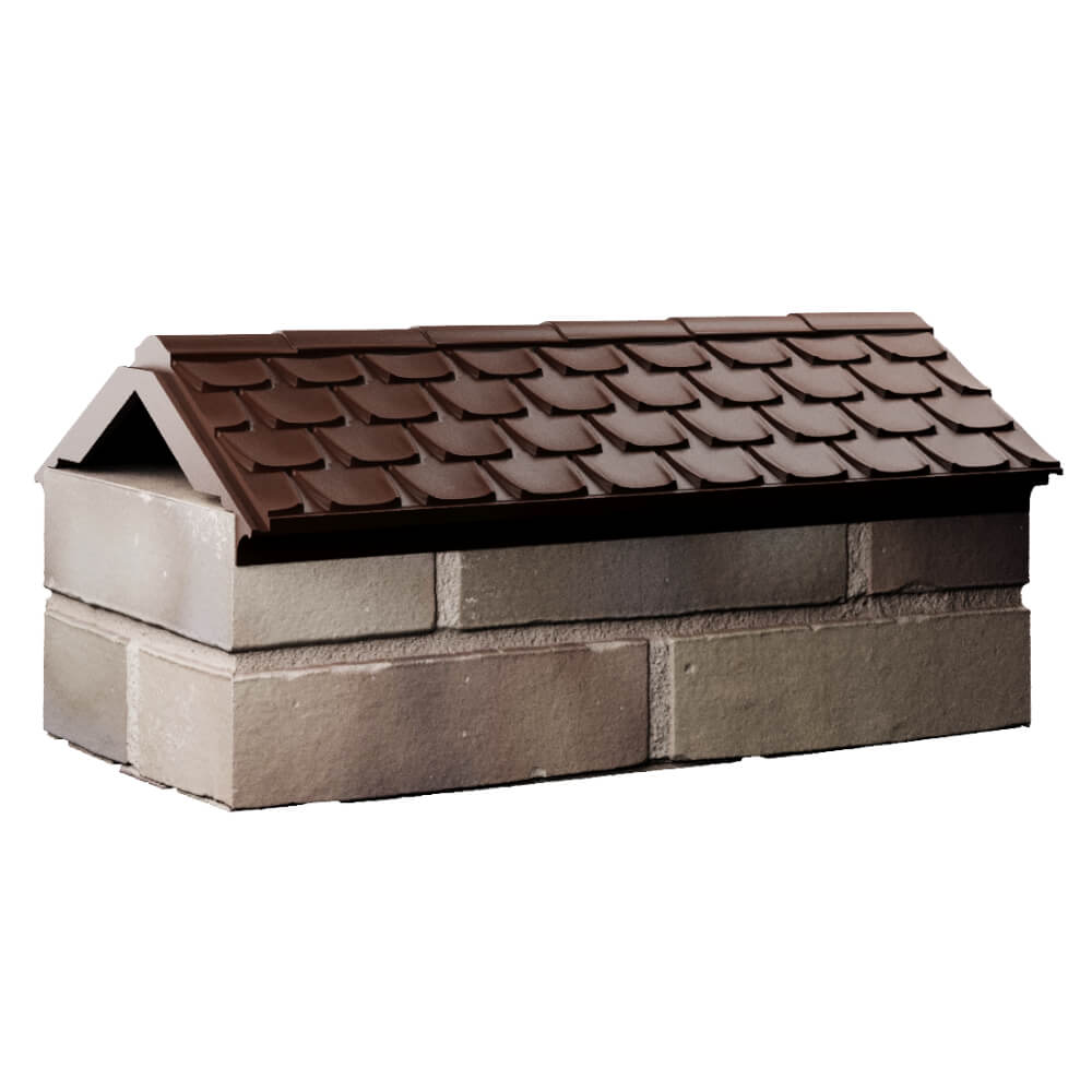Парапет Zking Эльбрус Коричневый с посадкой на 1 кирпич (255мм) Белореченск фото