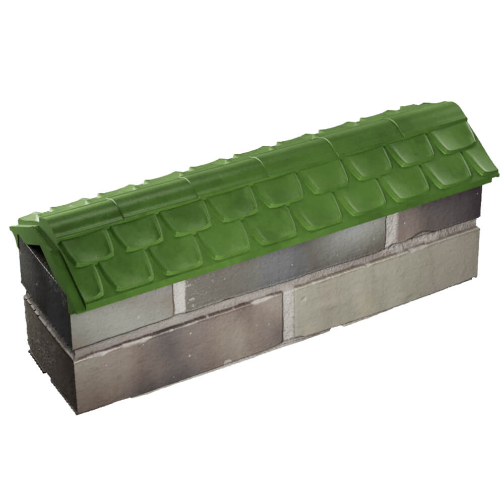 Парапет Zking Эльбрус Зеленый с посадкой на 0.5 кирпича (130мм) в Белореченске фото